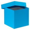 Коробка Cube, M, голубая, голубой, картон