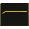 Картхолдер Multimo, черный с желтым, черный, желтый, искусственная кожа; покрытие софт-тач
