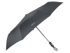 Зонт складной автоматический, серый, полиэстер
