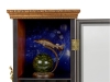 Шкаф «Созвездие Рыбы», коричневый, зеленый, прозрачный, бронзовый, камень