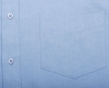 Рубашка мужская с коротким рукавом Brisbane, голубая, голубой, хлопок 70%; полиэстер 30%, плотность 135 г/м²