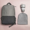 Набор подарочный GRAYGO: шапка, стакан складной, рюкзак, серый, серый, несколько материалов