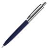 BUSINESS, ручка шариковая, синий/серебристый, металл/пластик, синий, серебристый, металл, пластик