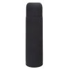 Термос вакуумный "Flask", сталь с покрытием софт тач, черный, 500 мл., черный, нержавеющая сталь