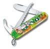 Набор для детей VICTORINOX "Кролик": перочинный нож 84 мм, шнурок на шею, книга-раскраска, зелёный, зеленый, пластик abs / cellidor