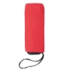 Зонт складной Five, светло-красный, красный, купол - эпонж, алюминий, 190t; ручка - пластик; футляр - эва; спицы - металл