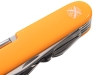 Нож перочинный, 89 мм, 15 функций, оранжевый, серебристый, пластик, металл