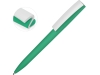 Ручка пластиковая soft-touch шариковая «Zorro», зеленый, soft touch