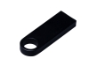 USB 2.0-флешка на 512 Мбайт с мини чипом и круглым отверстием, черный, металл