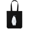 Холщовая сумка Like a Penguin, черная, черный, хлопок