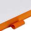 Ежедневник White Shall, недатированный, белый с оранжевым, белый, оранжевый, искусственная кожа; покрытие софт-тач