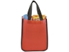Ламинированная сумка для покупок, малая, 80 г/м2, красный, нетканый материал