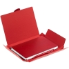 Набор Romano, красный, красный, металл; коробка - картон, ежедневник - искусственная кожа; ручка - пластик