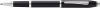 Ручка-роллер Cross Century II Black lacquer, черный лак с отделкой родием, черный, латунь