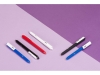 Ручка пластиковая шариковая Pigra  P03 «софт-тач», белый, красный, пластик