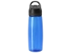 Бутылка для воды c кнопкой «Tank», синий, пластик, полипропилен