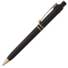Ручка шариковая Raja Gold, черная, черный, пластик; металл