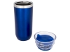 Вакуумный стакан «Twist», синий, металл