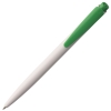 Ручка шариковая Senator Dart Polished, бело-зеленая, зеленый, белый, пластик
