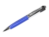 USB 2.0- флешка на 64 Гб в виде ручки с мини чипом, серебристый, кожзам