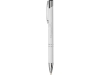Ручка металлическая шариковая «Moneta» с антискользящим покрытием, белый, алюминий