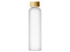 Стеклянная бутылка с бамбуковой крышкой «Foggy», 600 мл, серый