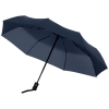 Набор Monsoon Club, темно-синий, синий, металл, термостакан - нержавеющая сталь, пластик; зонт - эпонж, пластик; сумка - хлопок 100%