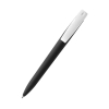 Ручка пластиковая T-pen софт-тач, черная, черный