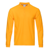 Рубашка поло мужская STAN длинный рукав хлопок/полиэстер 185, 04S, Жёлтый, 185 гр/м2, хлопок