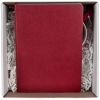 Набор Best Lafite, красный, красный, ежедневник - искусственная кожа; чайная пара - фарфор, покрытие соф-тач; ручка - алюминий; коробка - микрогофрокартон