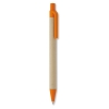 Ручка бумага/кукурузн.пластик, оранжевый, картон