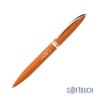 Ручка шариковая "Rocket", покрытие soft touch, оранжевый, металл/soft touch