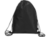 Рюкзак-мешок Reviver из нетканого переработанного материала RPET, черный, нетканый материал