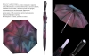 Зонт-трость «Светящийся», купол – полиэстер / понж; ручка – пластик