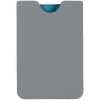 Чехол для карточки Dorset, серый, серый, искусственная кожа; покрытие софт-тач