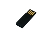 USB 2.0- флешка промо на 32 Гб в виде скрепки, черный, пластик