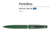 Ручка металлическая шариковая «Portofino», зеленый, металл, silk-touch