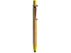 Ручка-стилус шариковая бамбуковая NAGOYA, желтый, растительные волокна