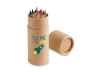 Набор из 12 цветных карандашей «CYLINDER», натуральный, картон