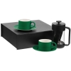 Набор для чая на 2 персоны Best Morning, зеленый, зеленый, чайная пара - фарфор; покрытие софт-тач; пластик, нержавеющая сталь - боросиликатное стекло; коробка - переплетный картон