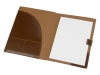 Папка-портфолио с блокнотом А5, коричневый, кожа