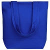 Сумка для покупок на молнии Shopaholic Zip, синяя, синий, хлопок
