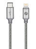 Кабель Partner USB2.0, USB type-C - lightning, металл