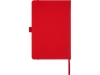 Блокнот А5 «Honua» из переработанных материалов, красный, пэт (полиэтилентерефталат)