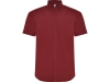 Рубашка «Aifos» мужская с коротким рукавом, бордовый, полиэстер, хлопок