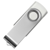 USB flash-карта DOT (32Гб), белый, 5,8х2х1,1 см, пластик, металл, белый, серебристый, пластик, металл