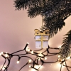 Ёлочная игрушка Подарочек (белый с золотым ), белый с золотым, дерево, акрил
