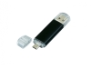 USB 2.0/micro USB- флешка на 16 Гб, черный, металл