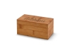 Коробка из бамбука с чаем «BURDOCK», натуральный, бамбук