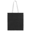 Холщовая сумка на плечо Juhu, черная, черный, плотность 240 г/м², ручки - хлопок; джут
